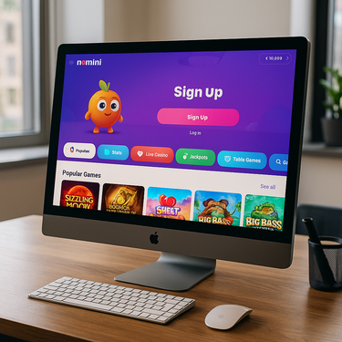 Nomini Casino - Desktop Platform Design - Modern Interface
