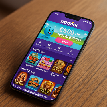 Nomini Casino - Mobile Platform - Responsive Gaming